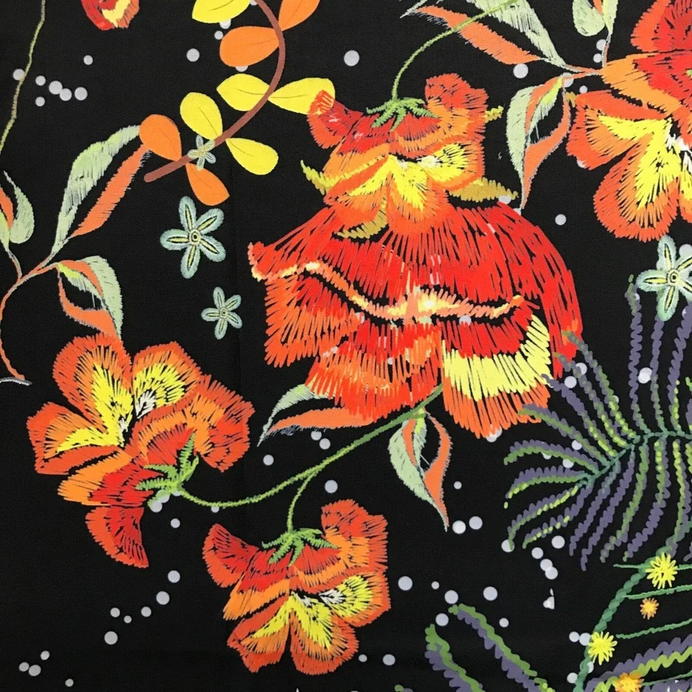 Moon Phase Floral Tapestry Celestial Starry Night Wall Hanging 51x59 Black